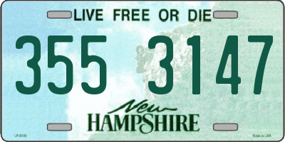 NH license plate 3553147