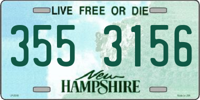 NH license plate 3553156