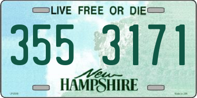 NH license plate 3553171