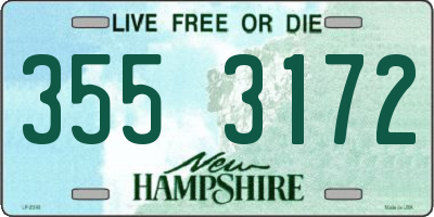 NH license plate 3553172