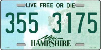 NH license plate 3553175