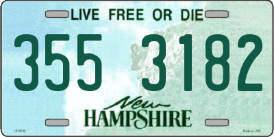 NH license plate 3553182