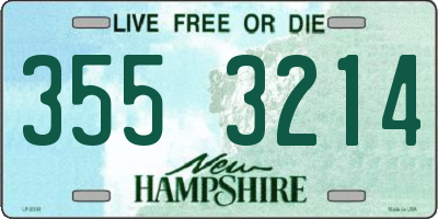 NH license plate 3553214