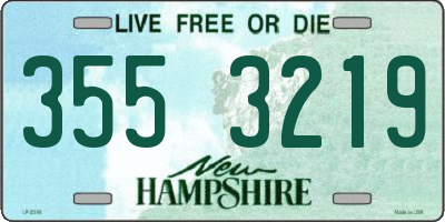 NH license plate 3553219