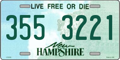 NH license plate 3553221