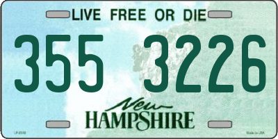 NH license plate 3553226