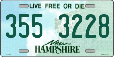 NH license plate 3553228