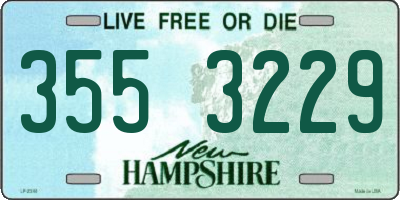 NH license plate 3553229