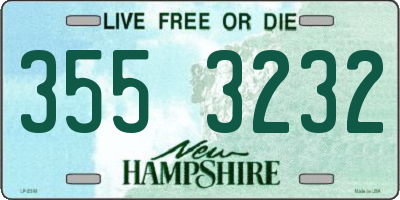 NH license plate 3553232