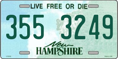NH license plate 3553249