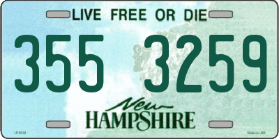 NH license plate 3553259