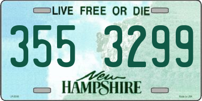 NH license plate 3553299