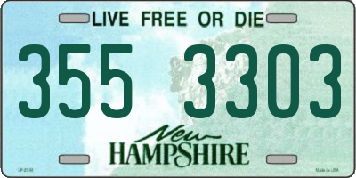 NH license plate 3553303