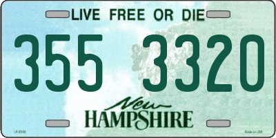 NH license plate 3553320