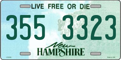 NH license plate 3553323