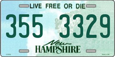 NH license plate 3553329