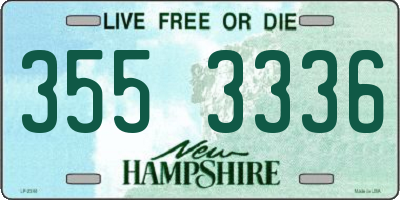 NH license plate 3553336