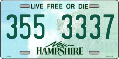 NH license plate 3553337