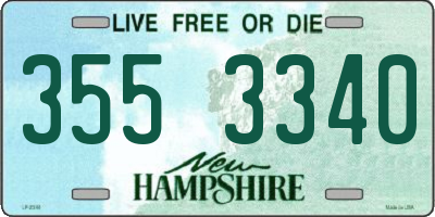 NH license plate 3553340