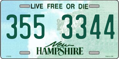 NH license plate 3553344
