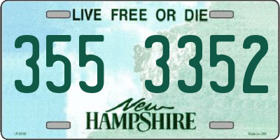 NH license plate 3553352