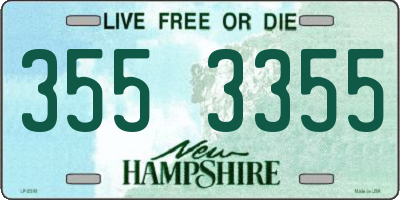 NH license plate 3553355
