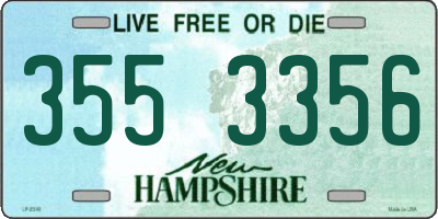 NH license plate 3553356