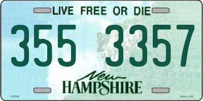 NH license plate 3553357