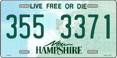 NH license plate 3553371