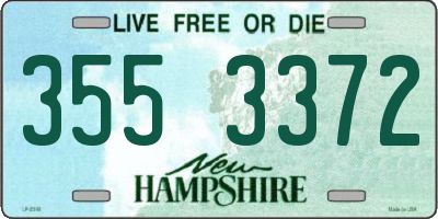NH license plate 3553372