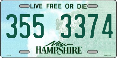 NH license plate 3553374