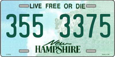 NH license plate 3553375