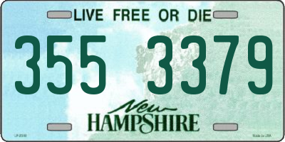 NH license plate 3553379