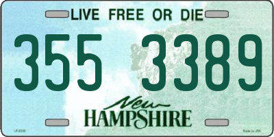 NH license plate 3553389