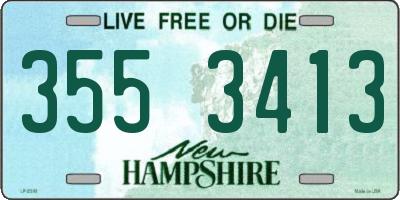NH license plate 3553413