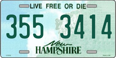 NH license plate 3553414