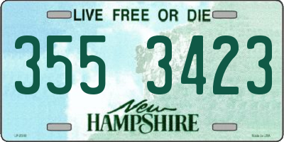 NH license plate 3553423
