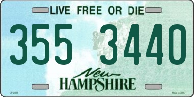 NH license plate 3553440