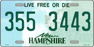 NH license plate 3553443