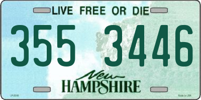 NH license plate 3553446