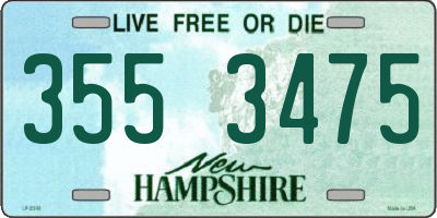 NH license plate 3553475