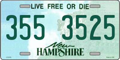 NH license plate 3553525