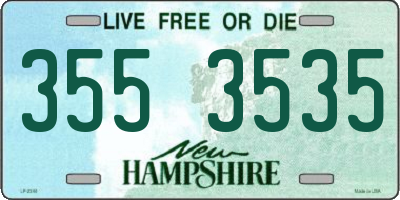 NH license plate 3553535