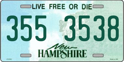 NH license plate 3553538