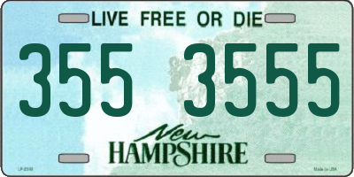 NH license plate 3553555