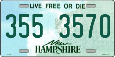 NH license plate 3553570