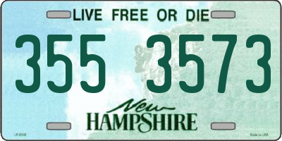 NH license plate 3553573