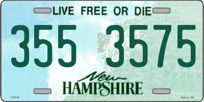 NH license plate 3553575