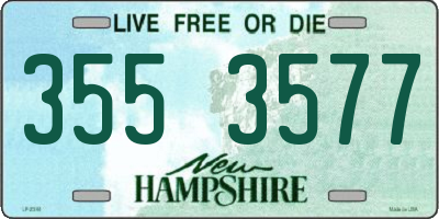 NH license plate 3553577