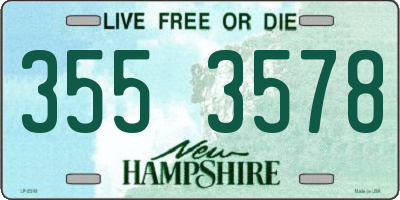 NH license plate 3553578